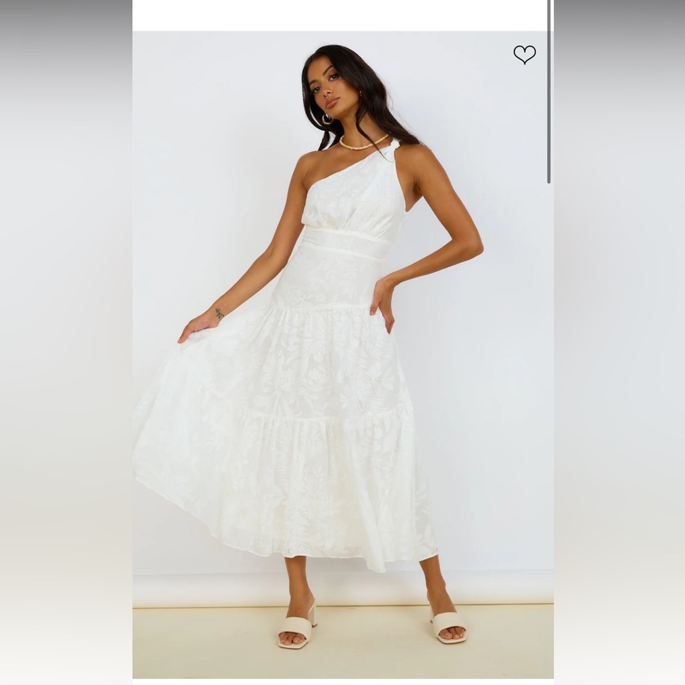 Fortunate One SNOWY MOUNTAIN MAXI DRESS WHITE